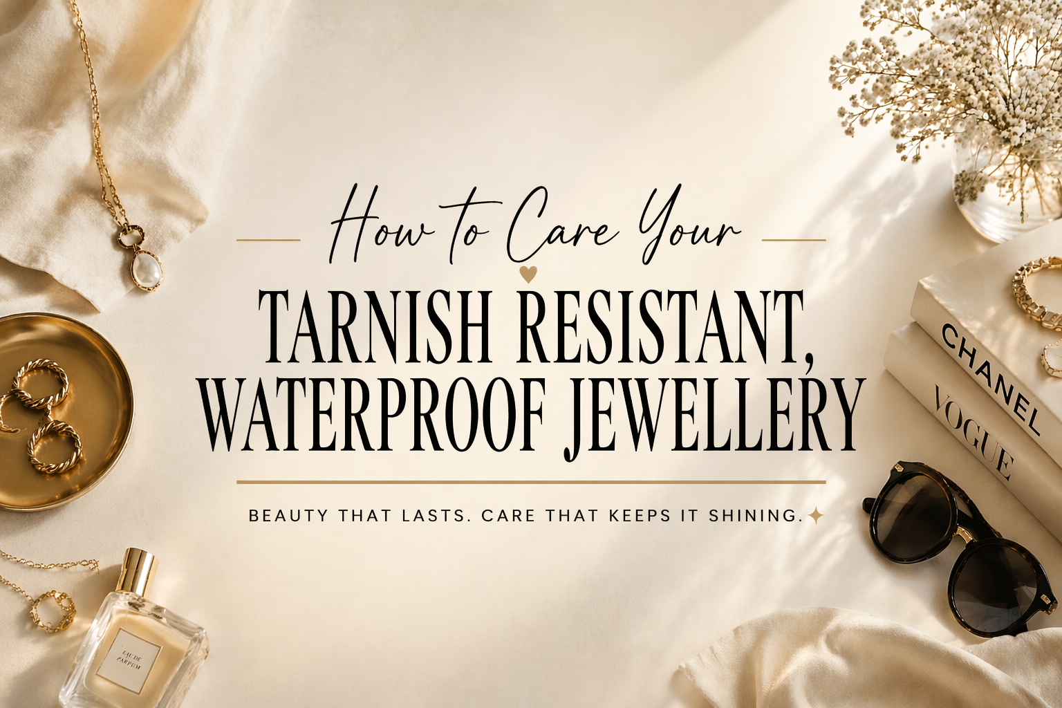 How to Care your Tarnish Resistant, Waterproof Jewellery