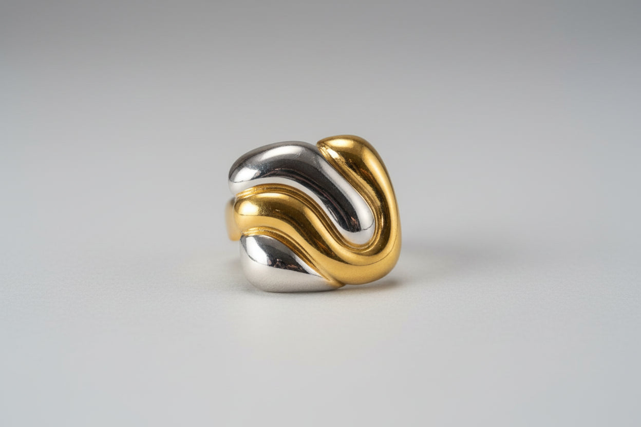 Alina Gold Silver Earrings