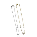 925 Silver Moissanite Diamond Necklace - Gold