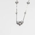 925 Silver Moissanite Diamond Necklace - Silver