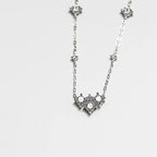 925 Silver Moissanite Diamond Necklace - Silver