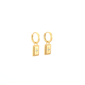 Amber Gold Earrings