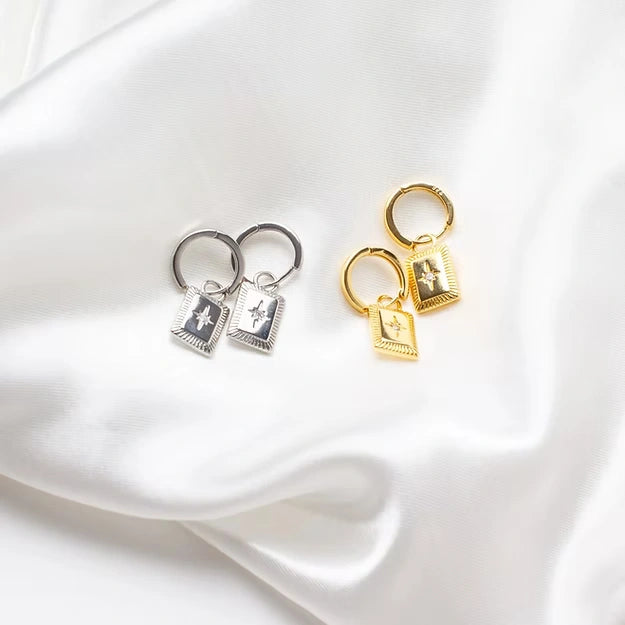 Amber Gold Earrings