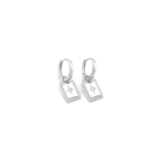Amber Silver Earrings