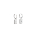 Amber Silver Earrings