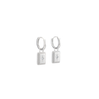 Amber Silver Earrings