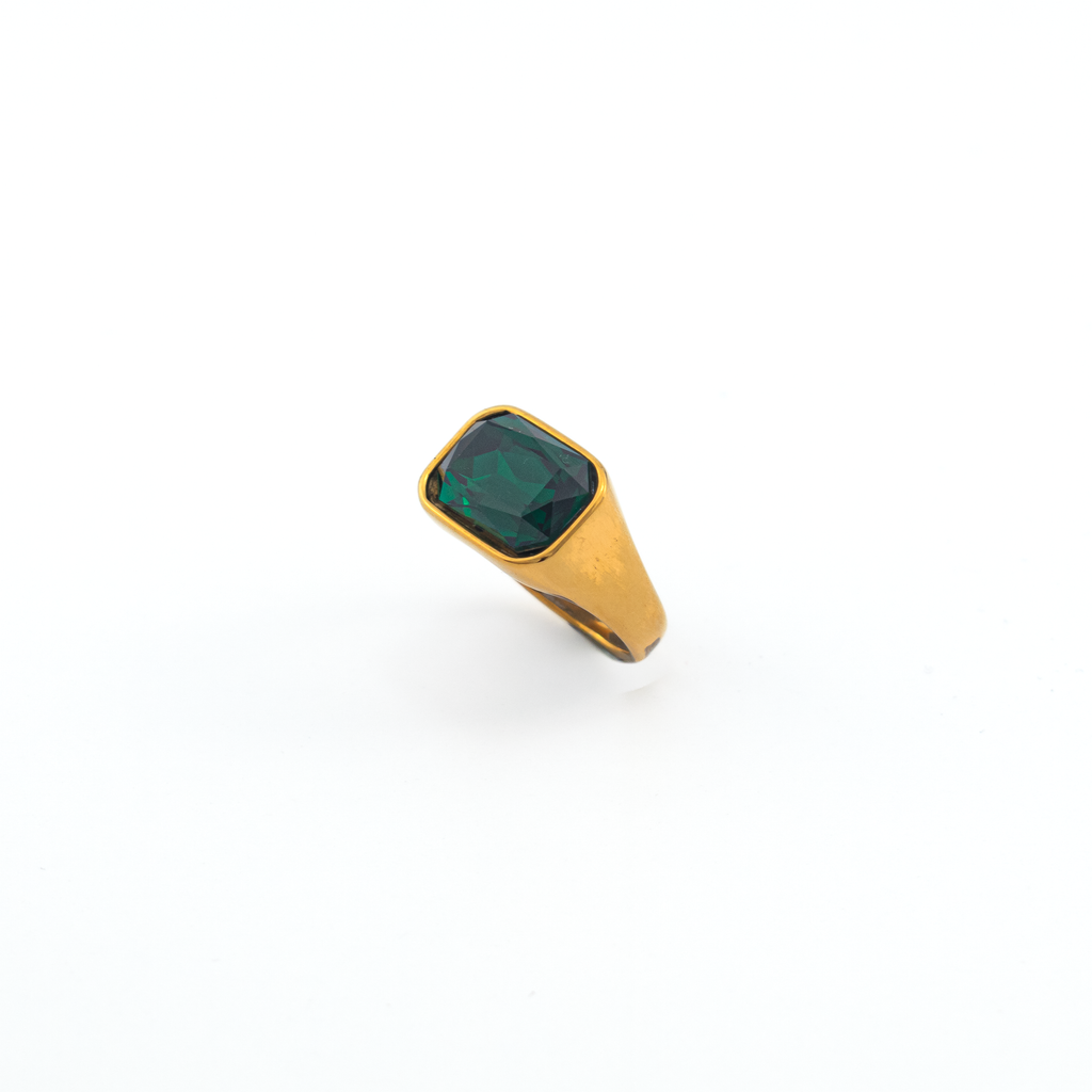 Aurora Gold Emerald Ring