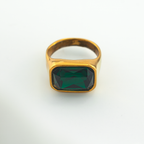 Aurora Gold Emerald Ring