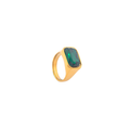 Aurora Gold Emerald Ring