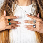 Aurora Silver Grey Ring
