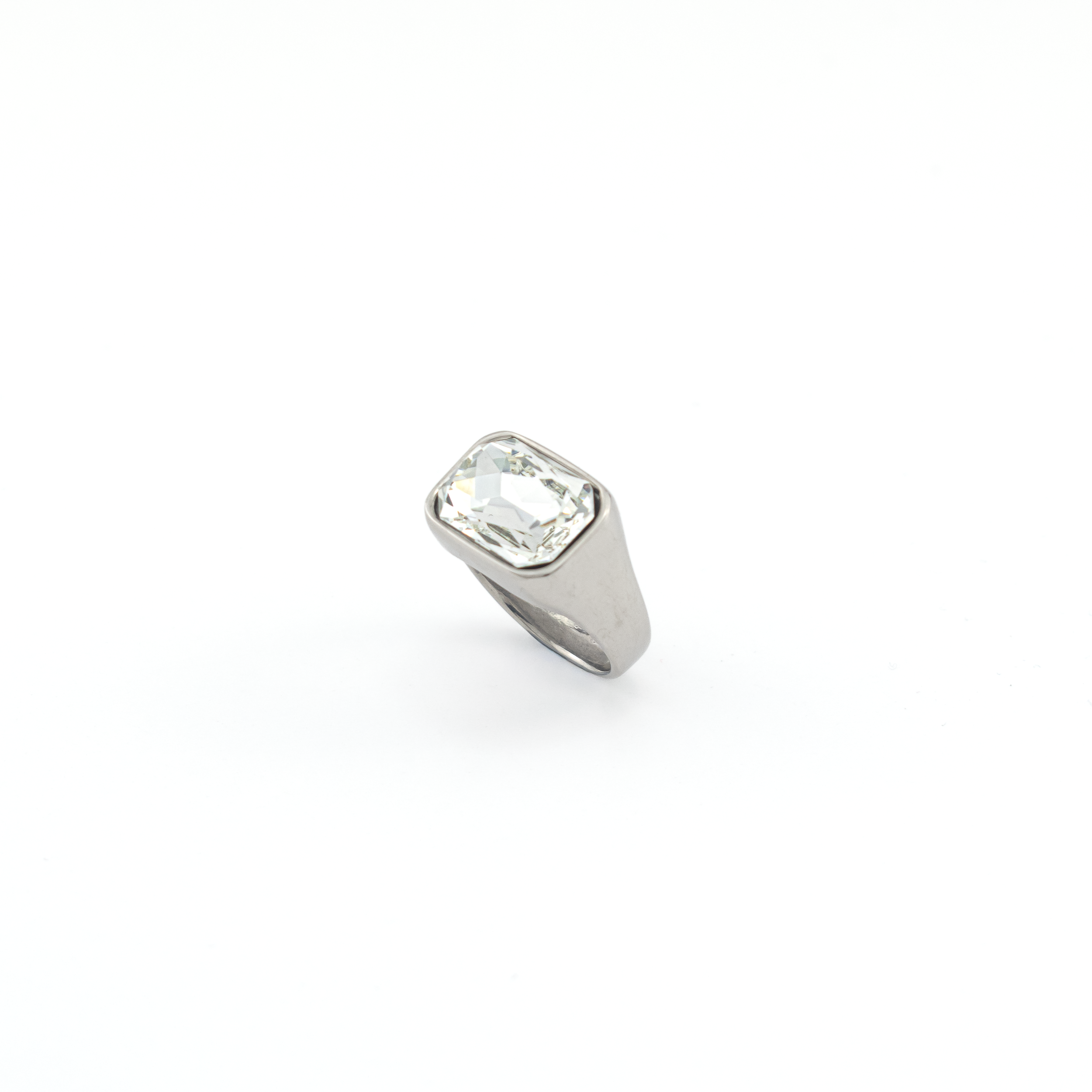Aurora Silver White Ring
