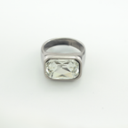 Aurora Silver White Ring