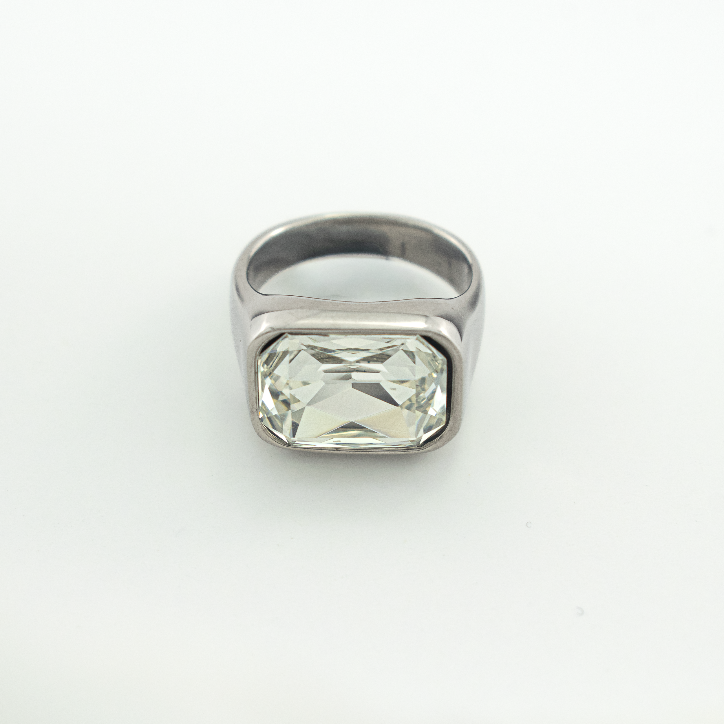 Aurora Silver White Ring