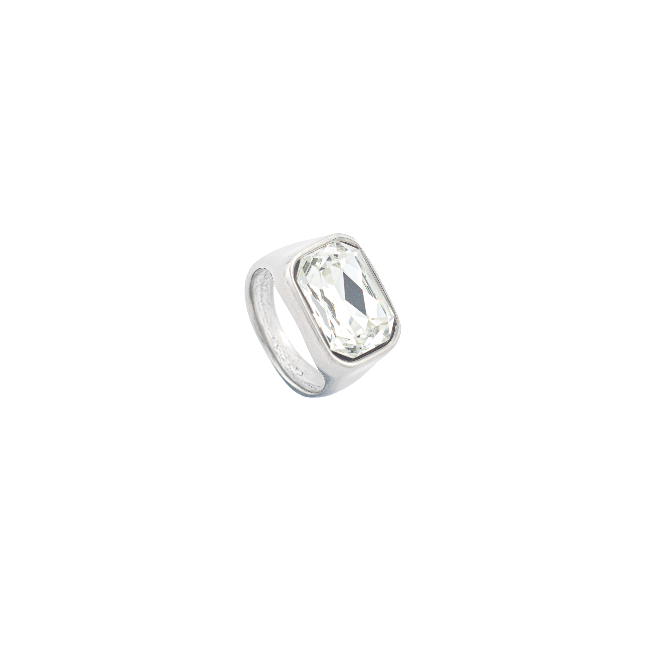 Aurora Silver White Ring