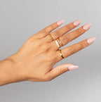 Elegant Gold-plated ring band