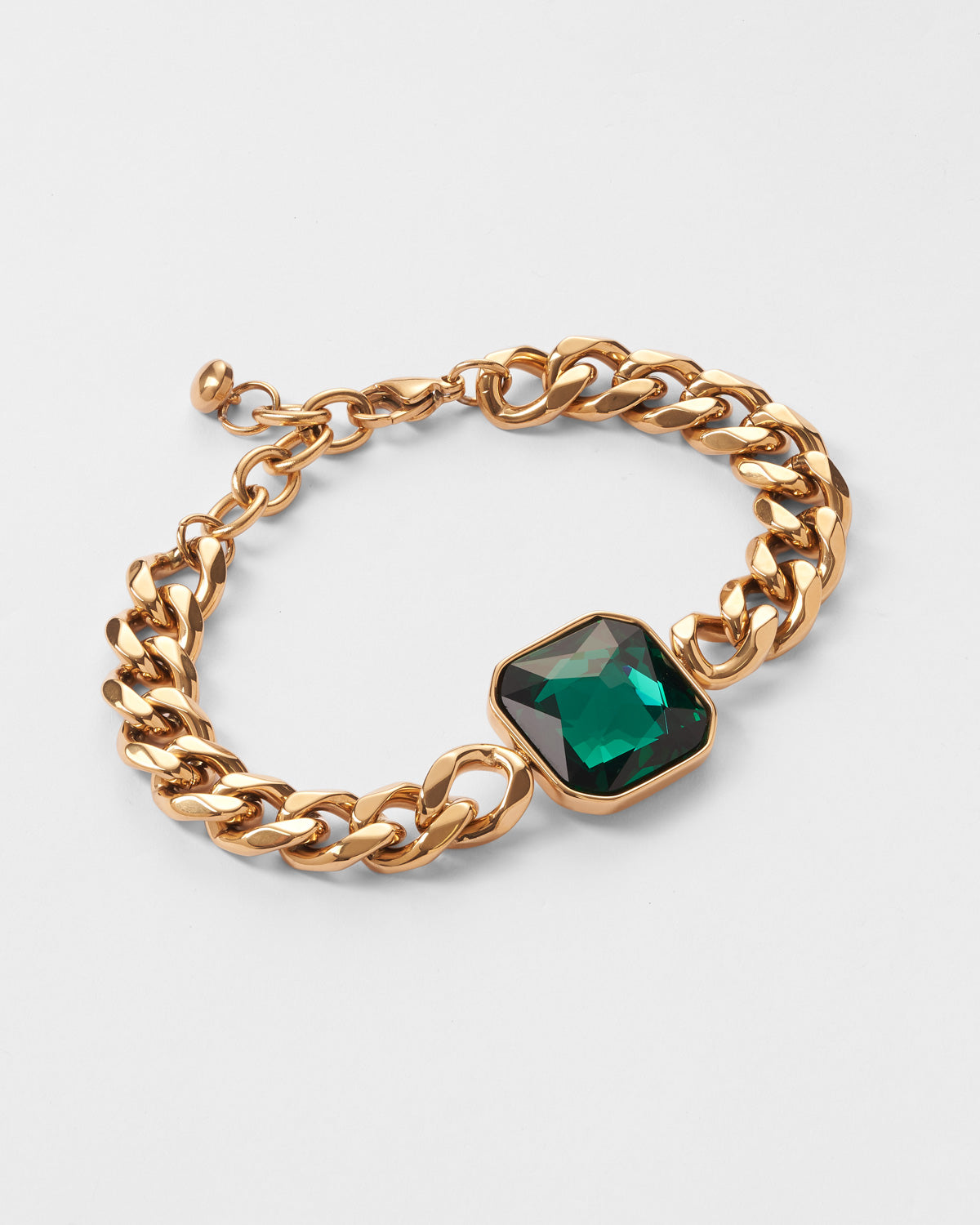 Cynthia Gold Emerald Bracelet