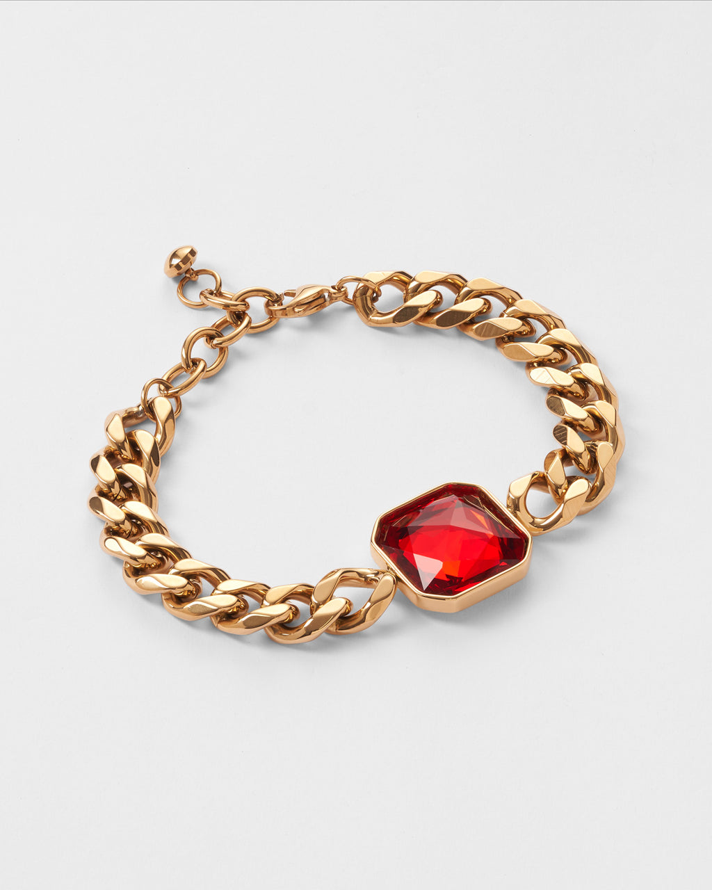 Cynthia Gold Red Bracelet