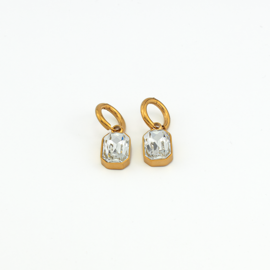 Julia White Gold Earrings