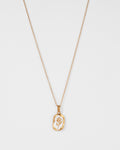Emily Gold Rose Flower Necklace