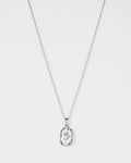 Emily Silver Rose Flower Necklace