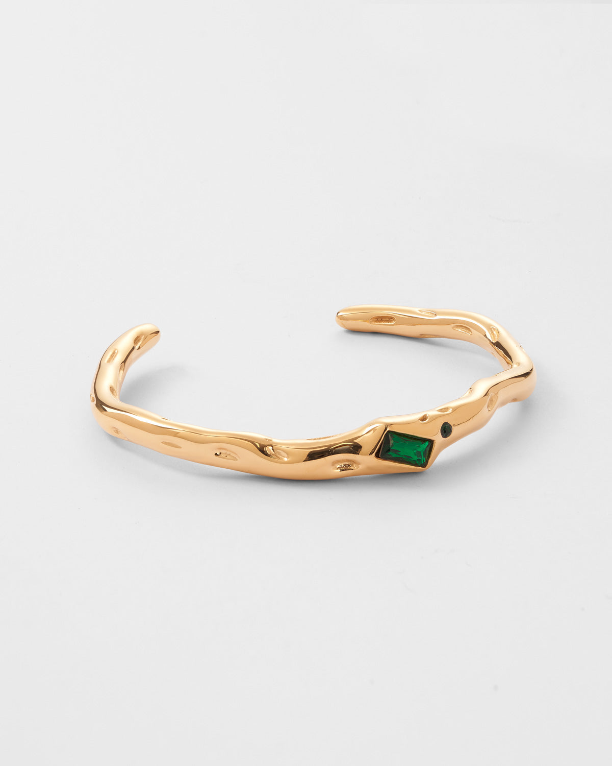 Gemini Gold Emerld Bracelet