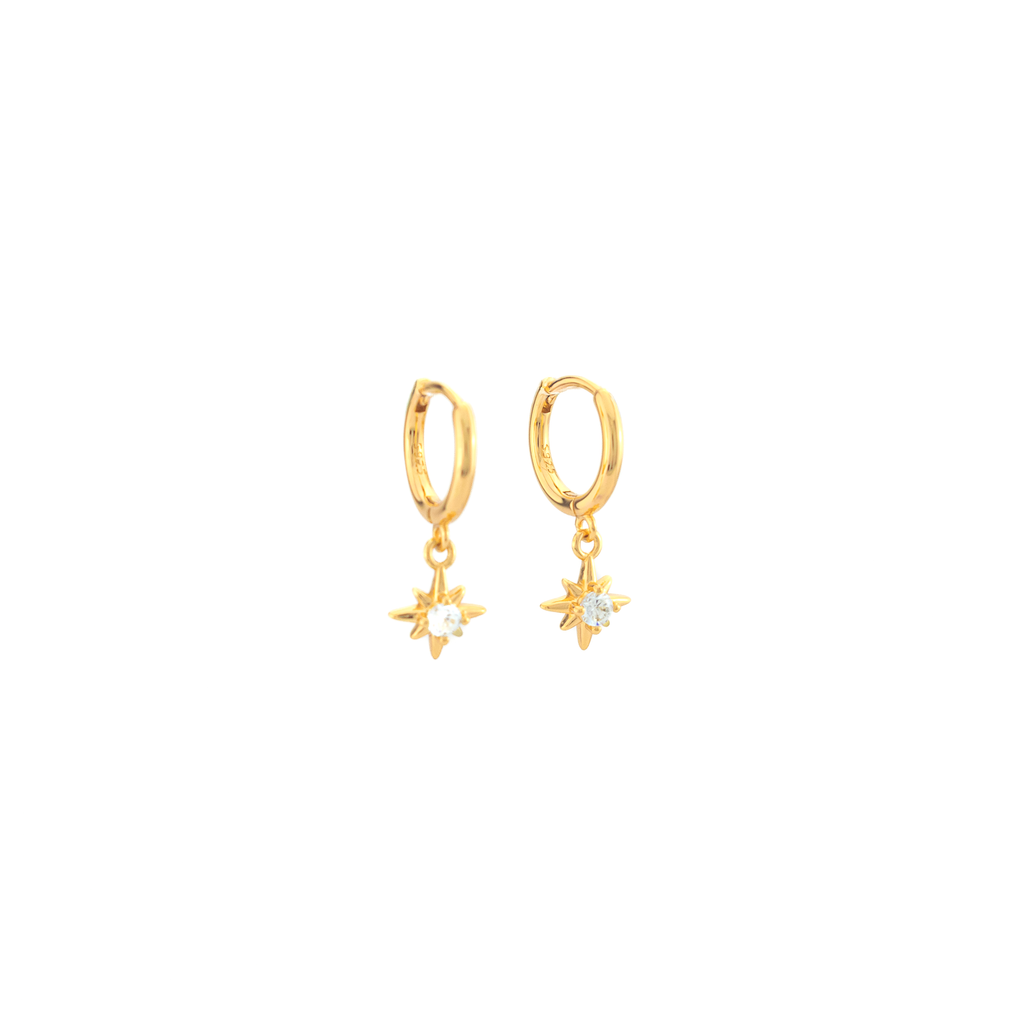 Hope Gold Star Earrings