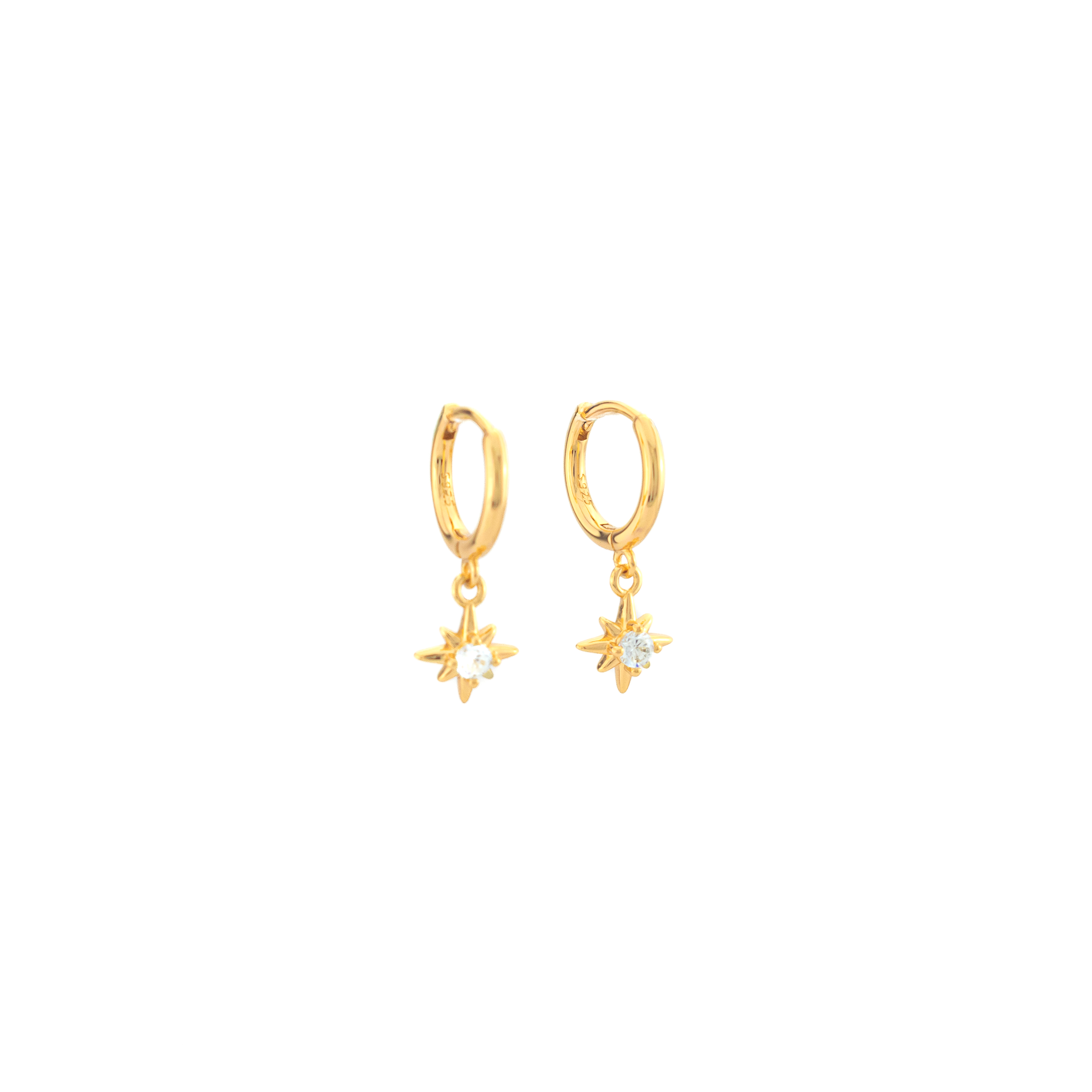 Hope Gold Star Earrings