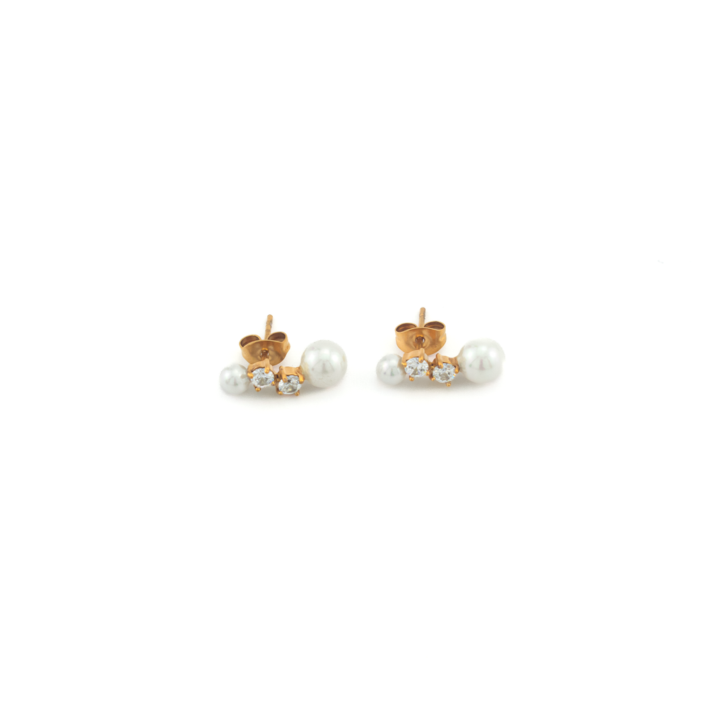 Isla Gold Pearl Earrings