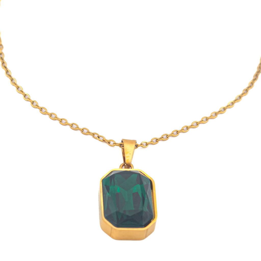 Julia Emerald Gold Necklace