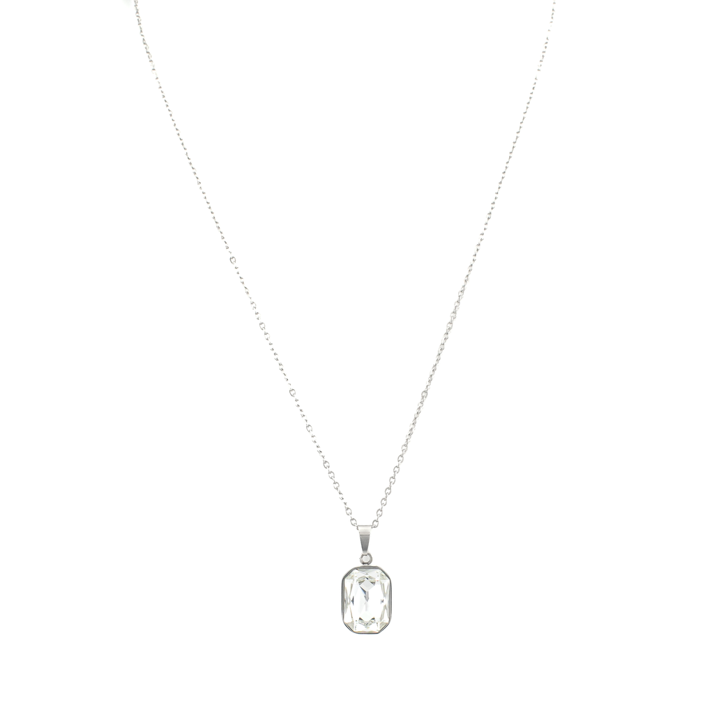 Julia White Silver Necklace