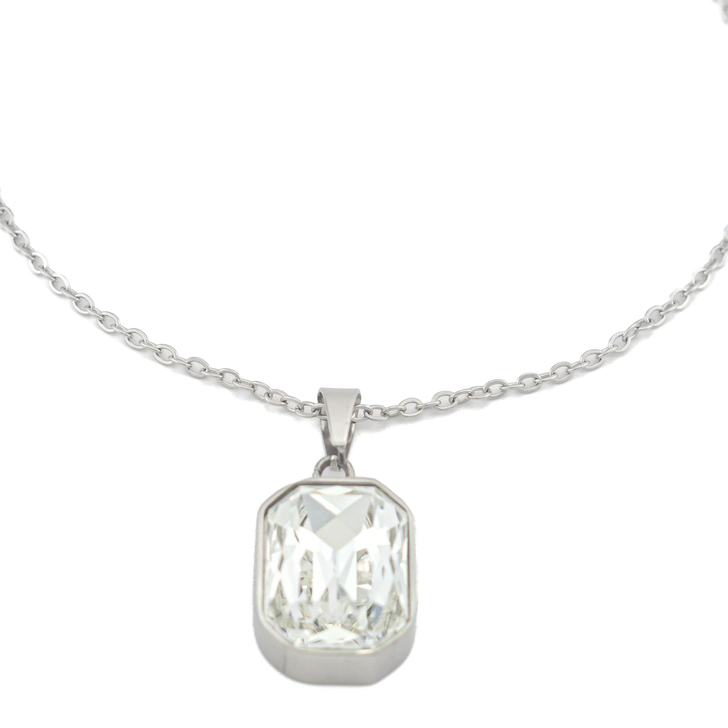 Julia White Silver Necklace