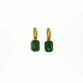 Julia Emerald Gold Earrings