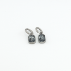 Julia Grey Silver Earrings