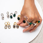 Julia Grey Silver Earrings