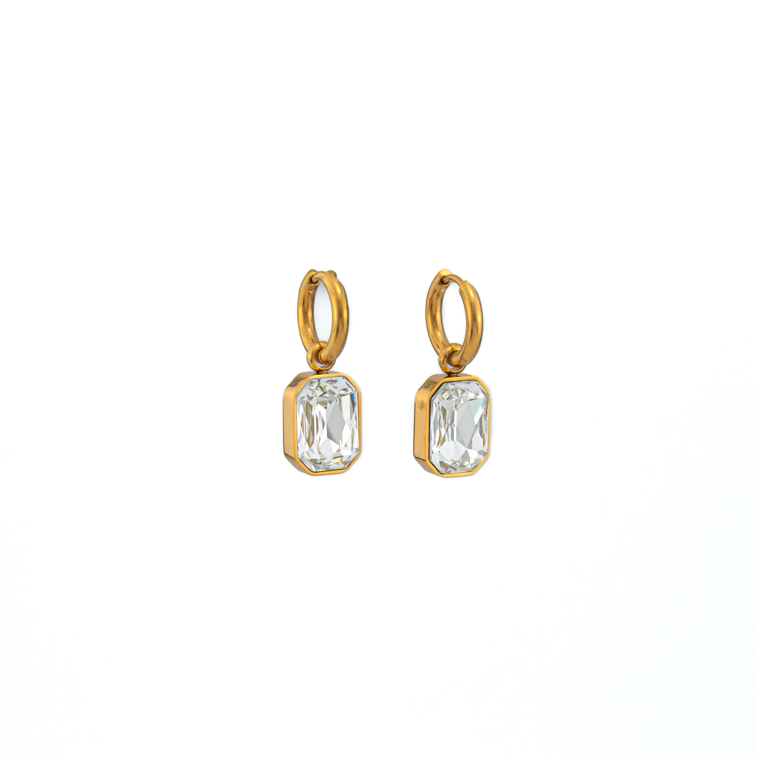 Julia White Gold Earrings