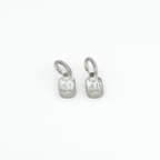 Julia White Silver Earrings