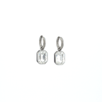 Julia White Silver Earrings