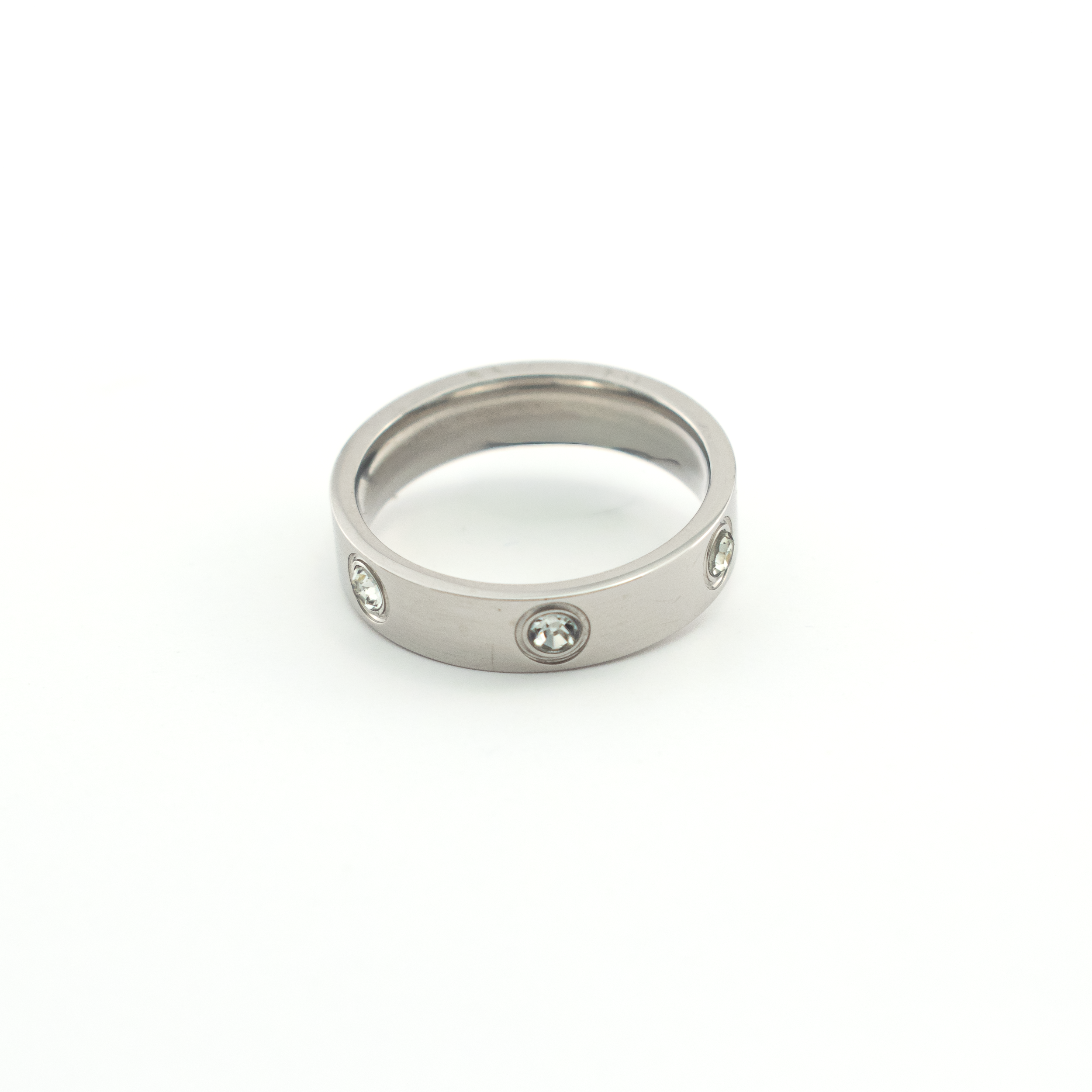 Love Band Silver Ring
