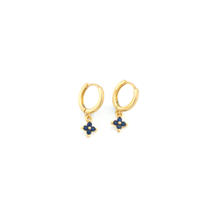 Octavia Gold Blue Earrings
