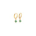 Octavia Gold Turquoise Earrings