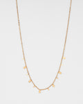 Ruby Gold Square Necklace