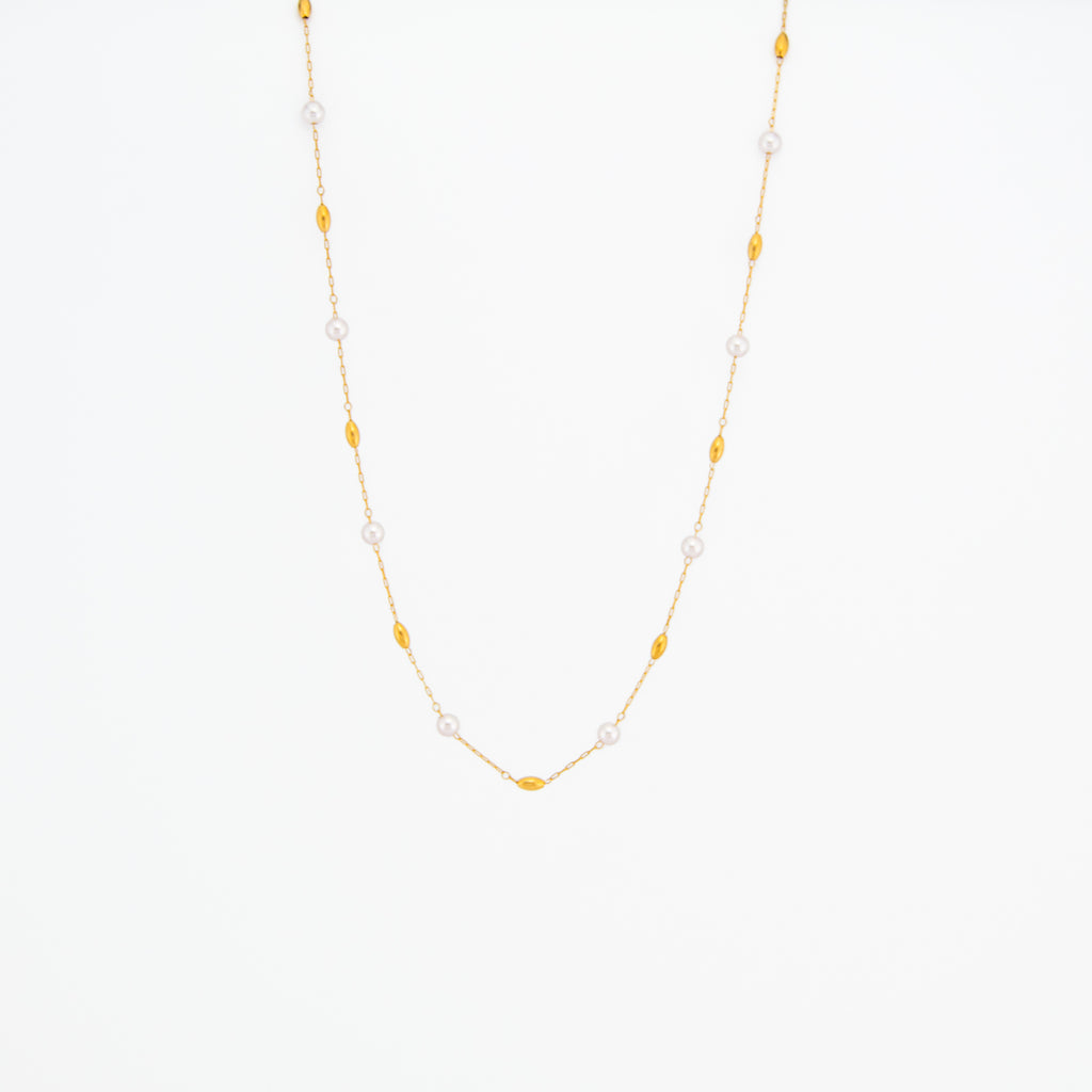 Shia Gold Beads Necklace