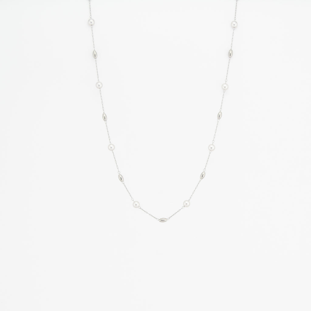 Shia Silver Beads Necklace