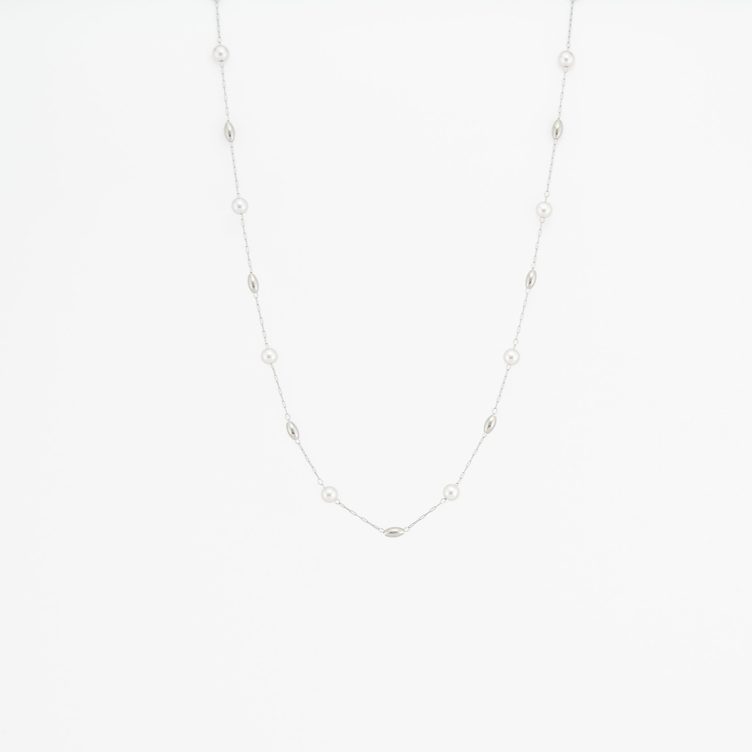 Shia Silver Beads Necklace