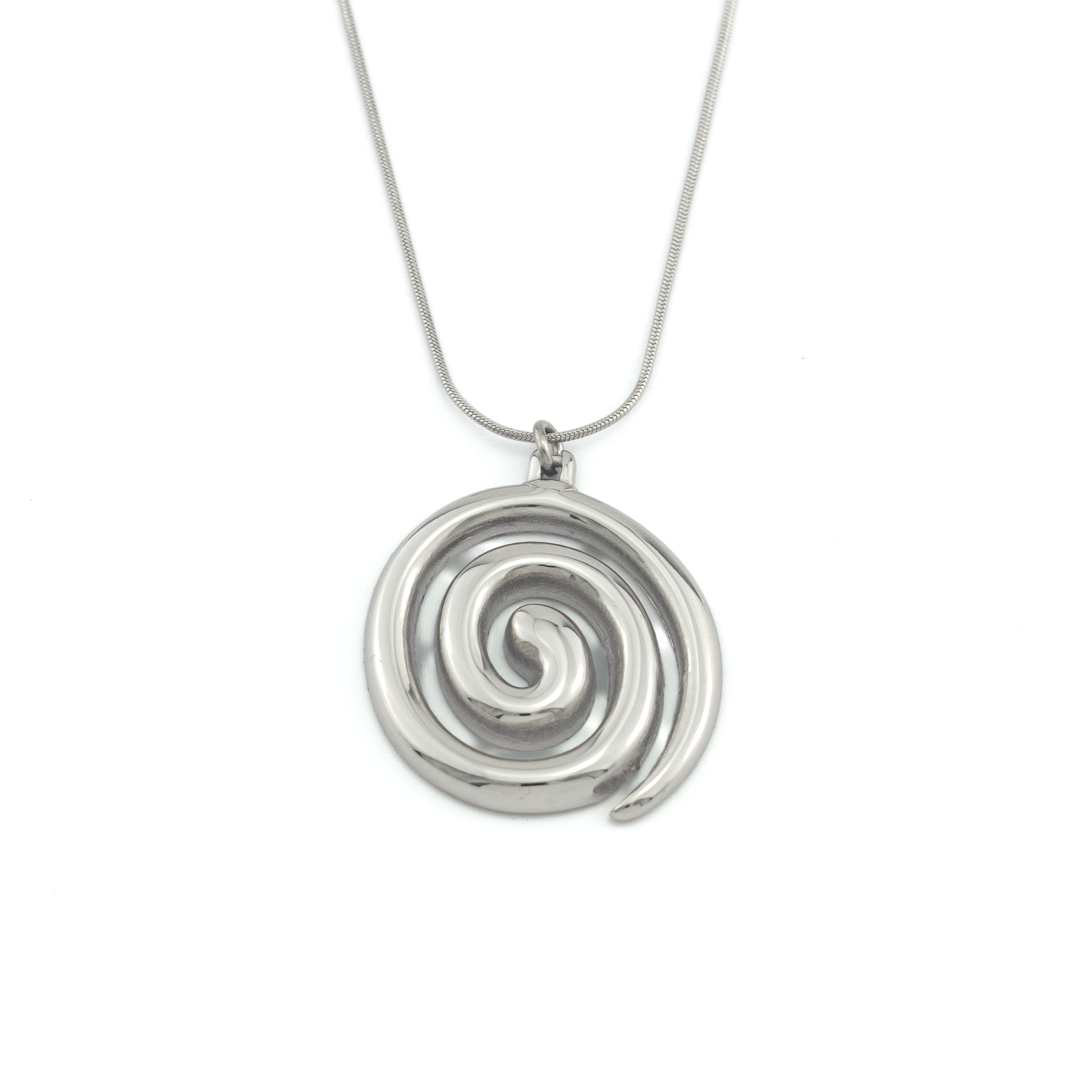 Spiral Silver Necklace