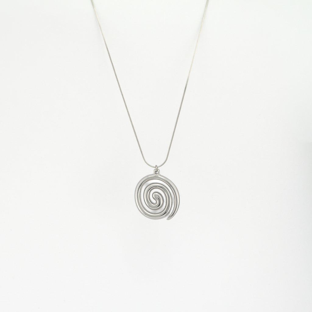 Spiral Silver Necklace
