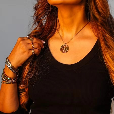 Spiral Gold Necklace