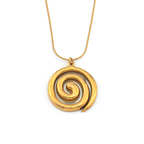Spiral Gold Necklace