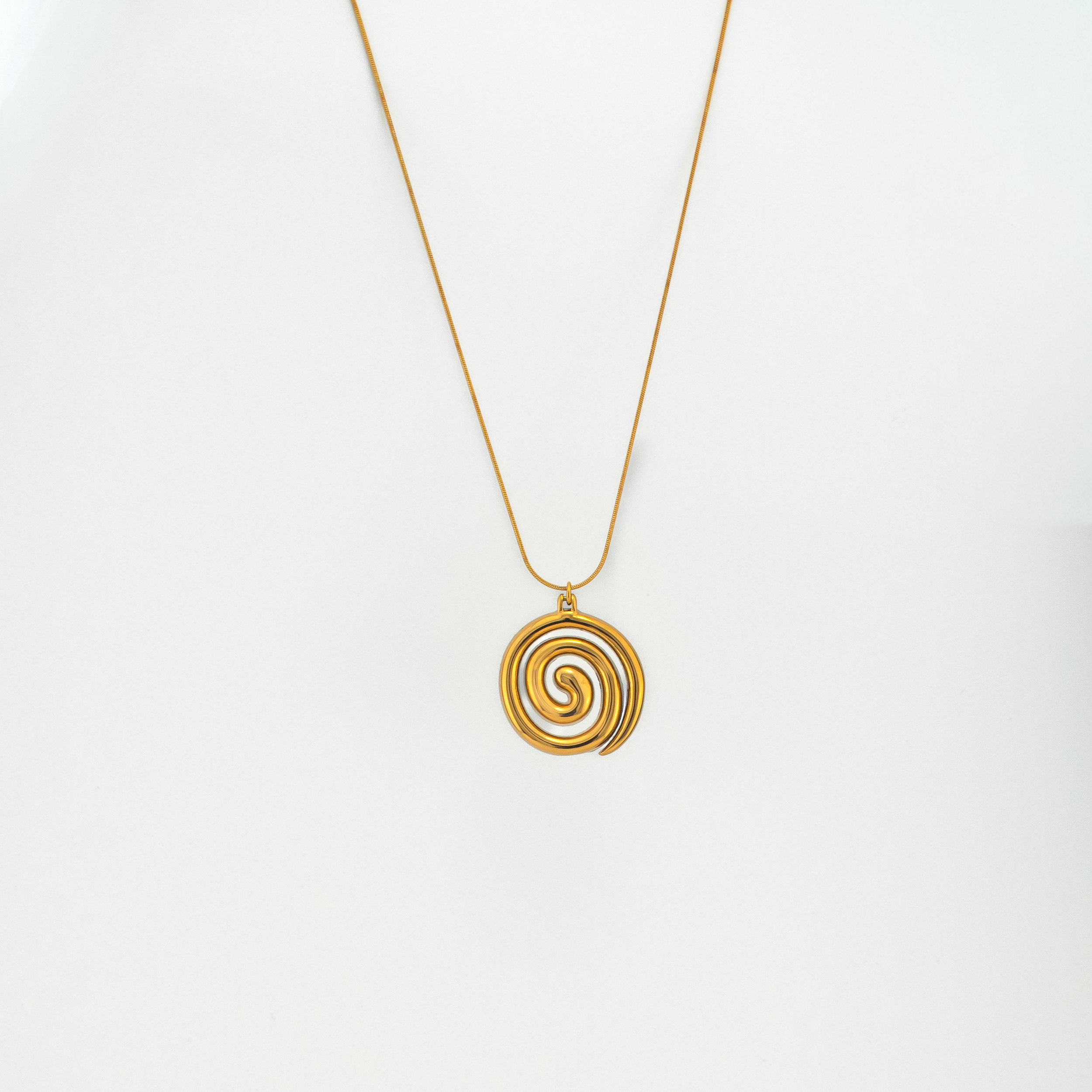 Spiral Gold Necklace