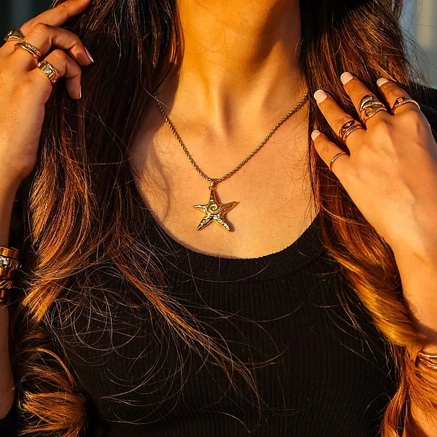 Starfish Gold Necklace